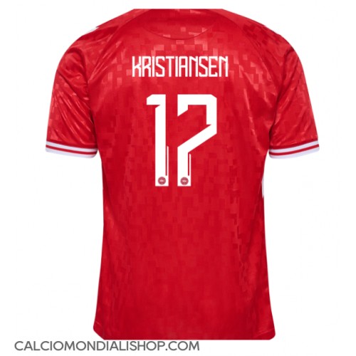 Maglie da calcio Danimarca Victor Kristiansen #17 Prima Maglia Europei 2024 Manica Corta